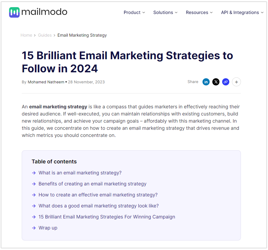 strategi pemasaran email