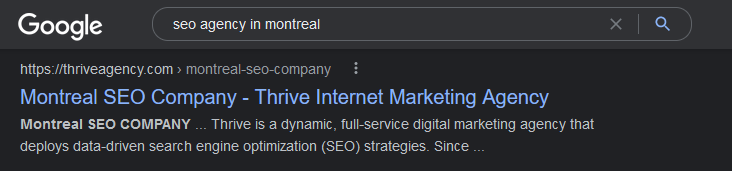 agenzia seo a Montreal